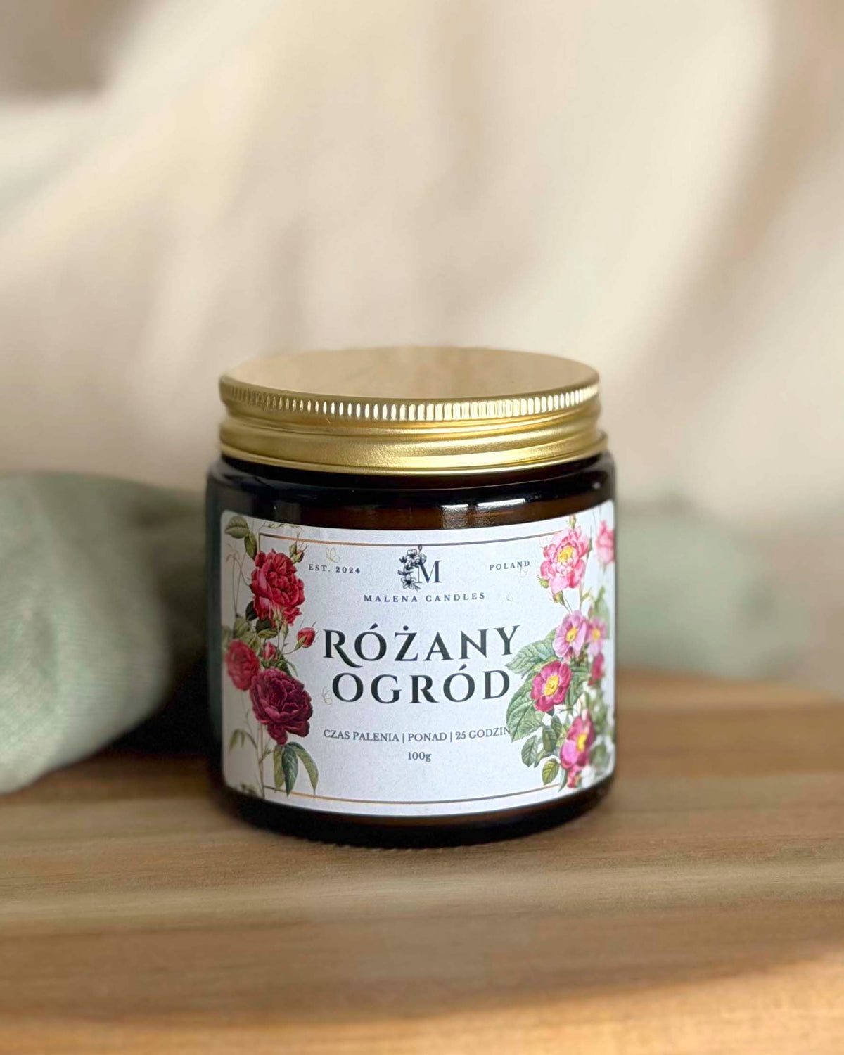 Różany Ogród - świeca sojowa
