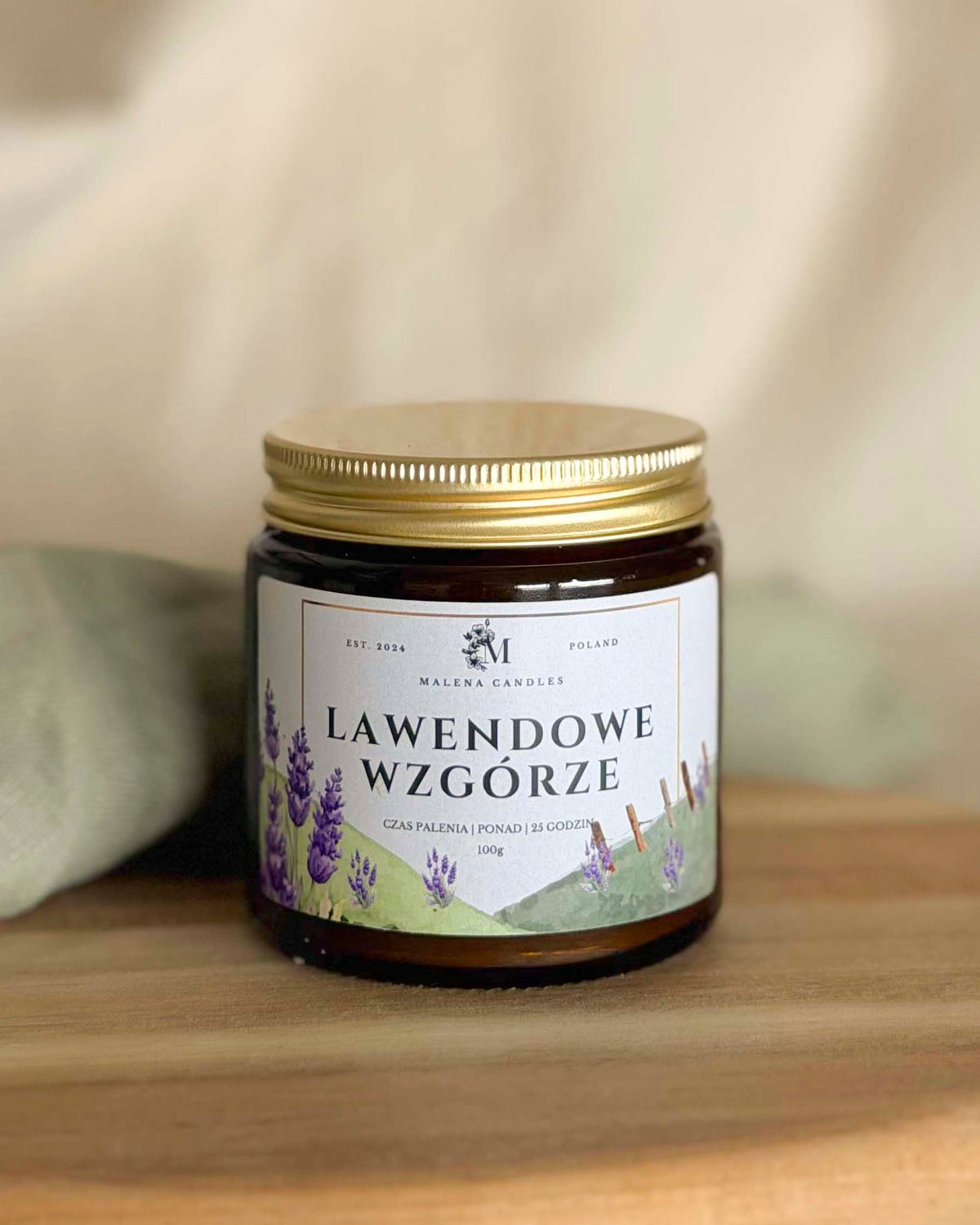 Lawendowe Wzgórze - świeca sojowa