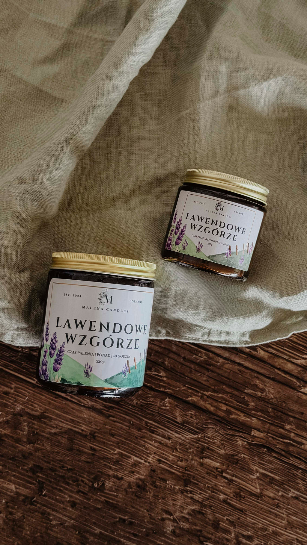 Lawendowe Wzgórze - świeca sojowa