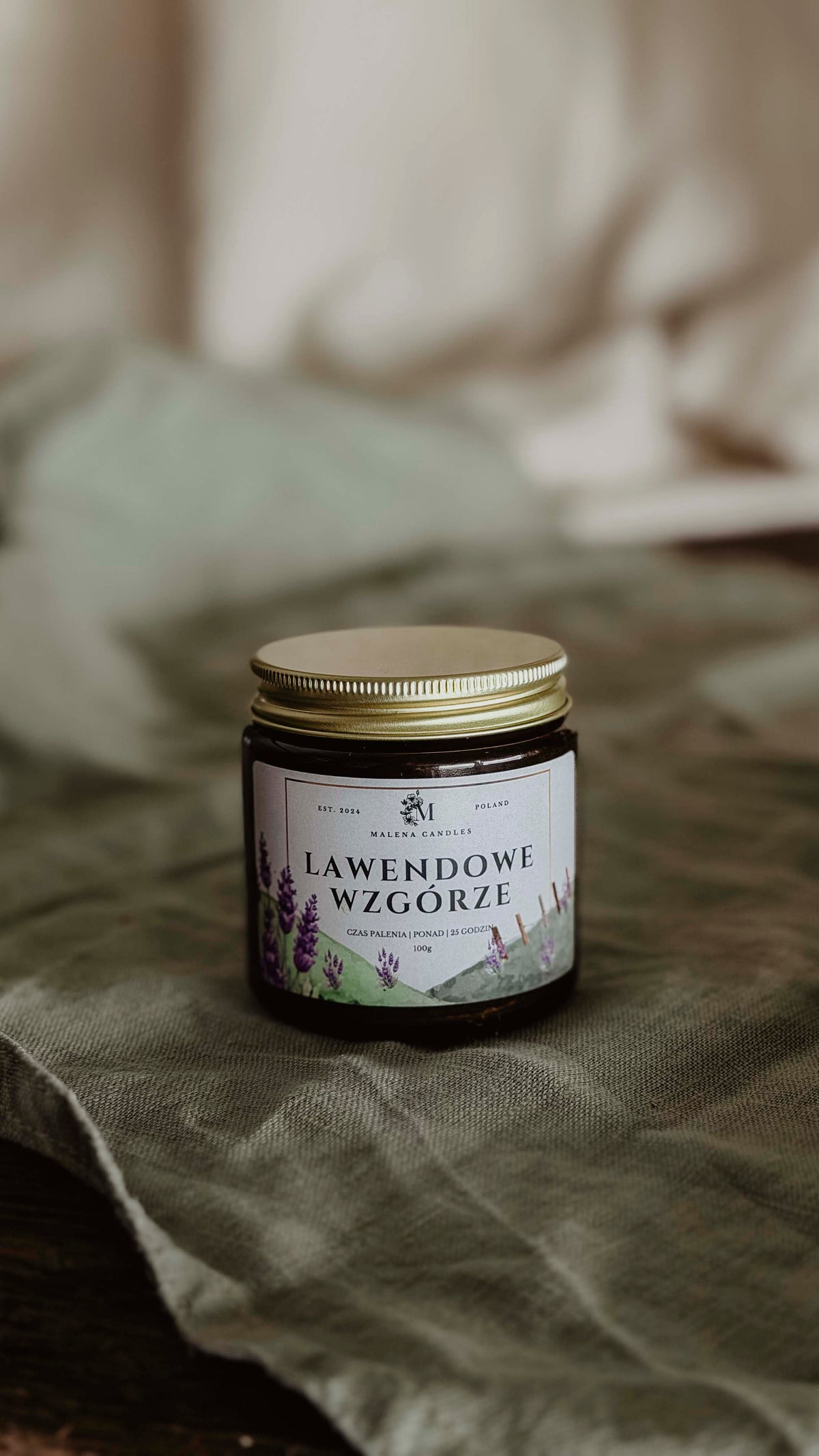 Lawendowe Wzgórze - świeca sojowa