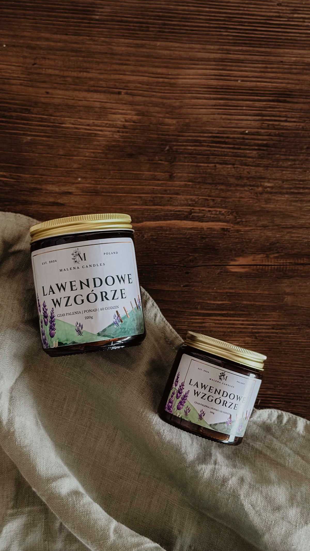 Lawendowe Wzgórze - świeca sojowa