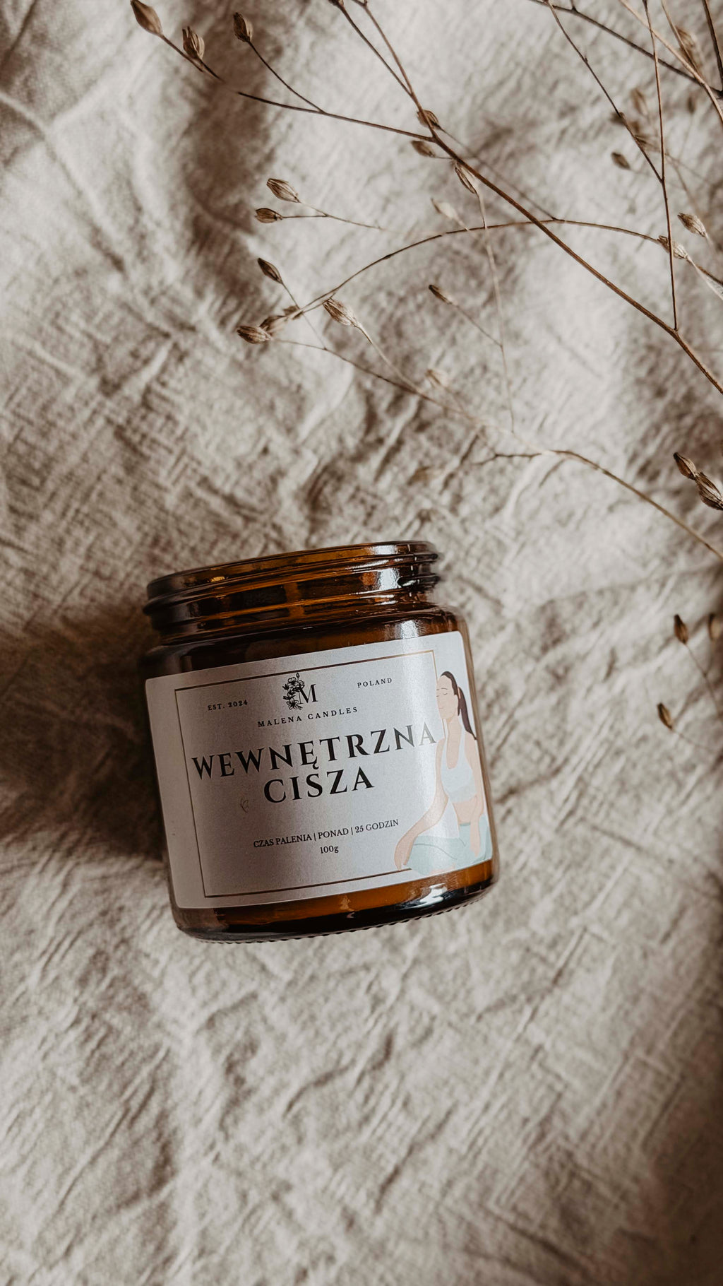 Wewnętrzna Cisza - świeca sojowa