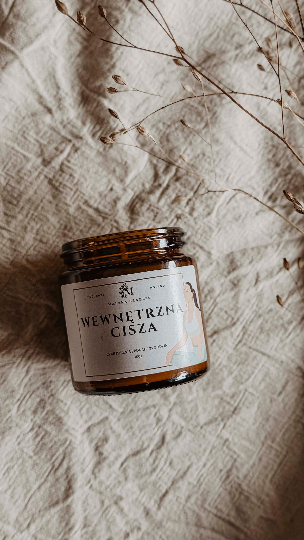 Wewnętrzna Cisza - świeca sojowa